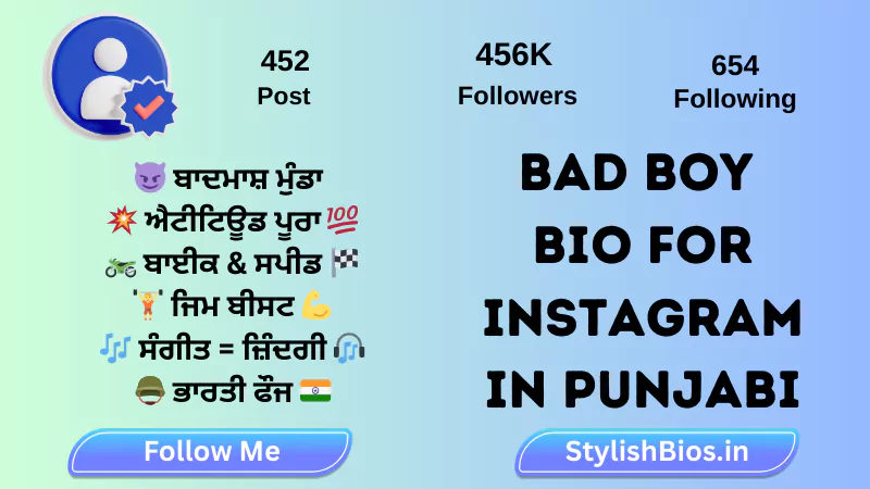 bad boy bio for instagram in punjabi