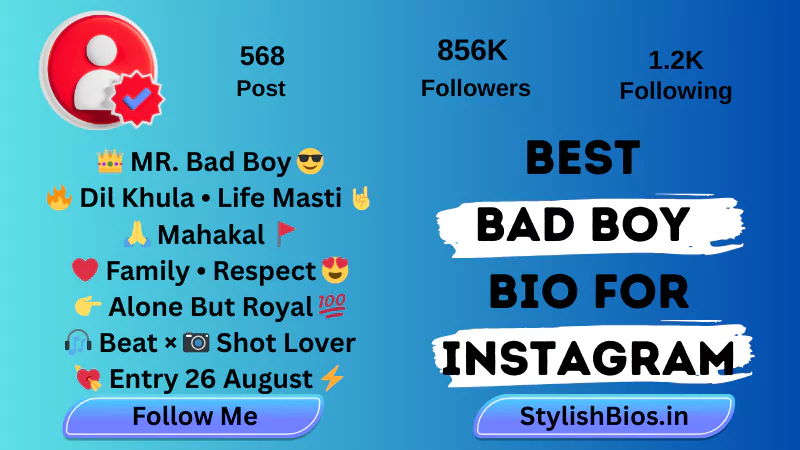 best bad boy bio for instagram