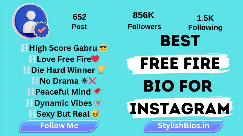 best free fire bio for instagram