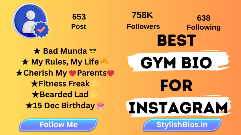 {760+} Stylish Gym Bio for Instagram | Fitness Attitude & Workout Bios (2025) %count(title) best gym bio for instagram