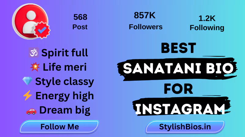 899+ Top Sanatani Bio For Instagram | Hindu Sanatani Bio (2025) %count(title) best sanatani bio for instagram