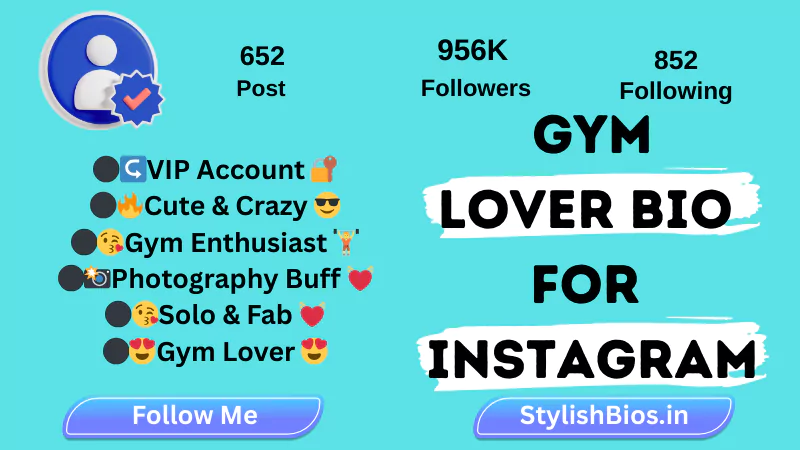 {760+} Stylish Gym Bio for Instagram | Fitness Attitude & Workout Bios (2025) %count(title) gym lover bio for instagram