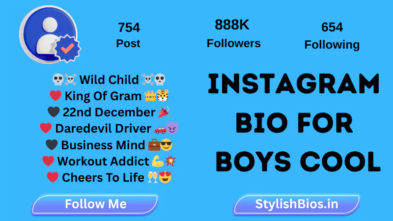 1850+ Best Instagram Bio For Boys (2025): Stylish, Attitude & Simple Bio %count(title) instagram bio for boys cool