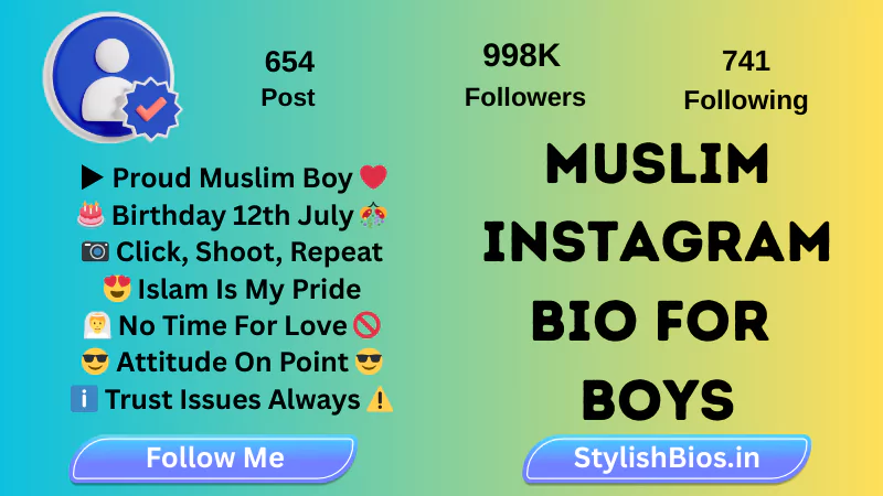 1850+ Best Instagram Bio For Boys (2025): Stylish, Attitude & Simple Bio %count(title) muslim instagram bio for boys