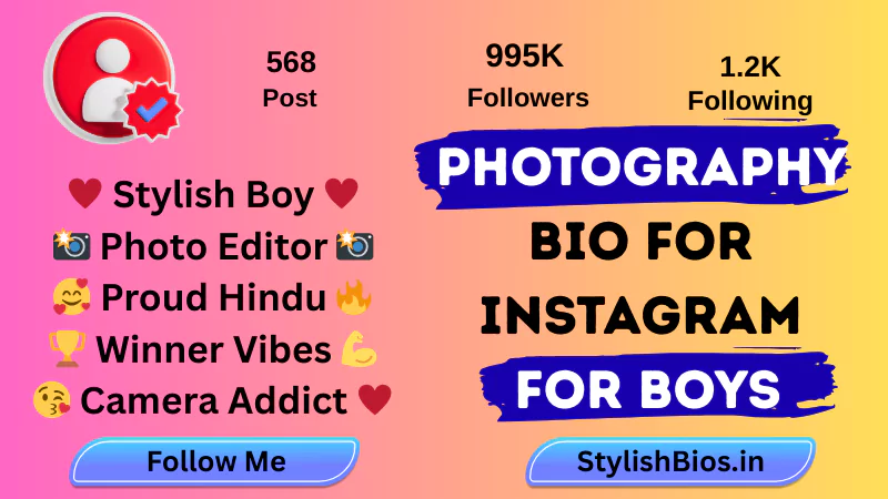 455+ Best Photography Bio for Instagram (2025) | Photographer Bio Ideas %count(title) photography bio for instagram for boys