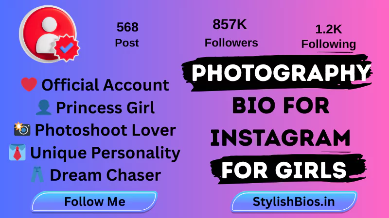 455+ Best Photography Bio for Instagram (2025) | Photographer Bio Ideas %count(title) photography bio for instagram for girls