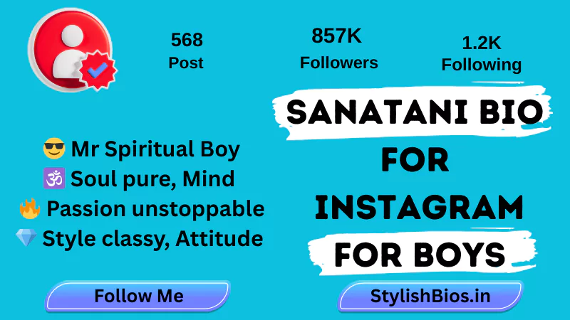 899+ Top Sanatani Bio For Instagram | Hindu Sanatani Bio (2025) %count(title) sanatani bio for instagram for boys
