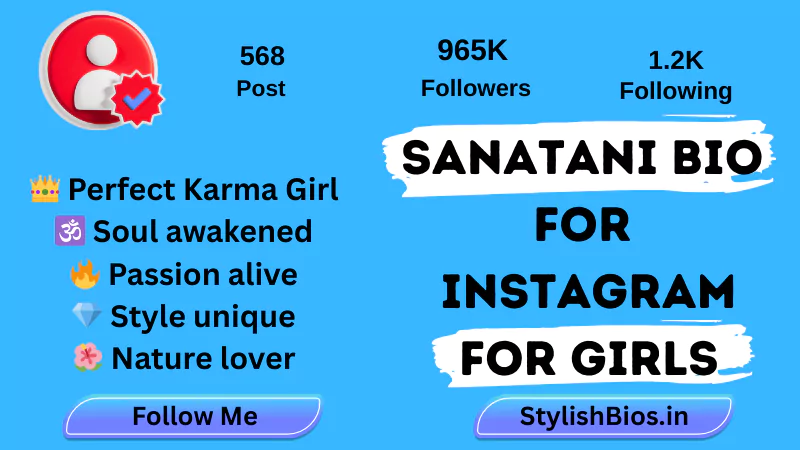 899+ Top Sanatani Bio For Instagram | Hindu Sanatani Bio (2025) %count(title) sanatani bio for instagram for girls