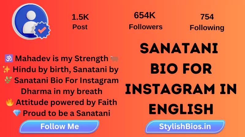 899+ Top Sanatani Bio For Instagram | Hindu Sanatani Bio (2025) %count(title) sanatani bio for instagram in english