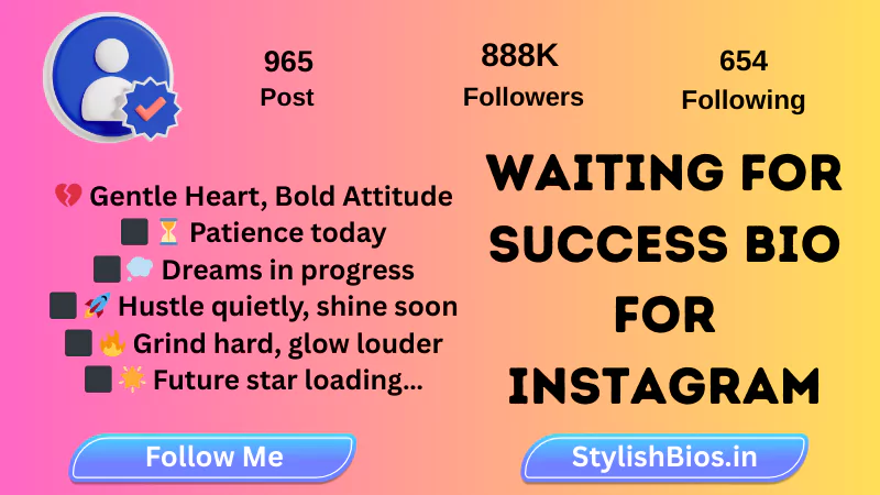 {700+} Best Success Bio For Instagram (2025) | Motivational Bio %count(title) waiting for success bio for instagram