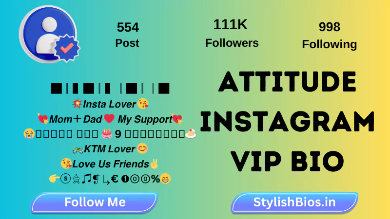 attitude instagram vip bio