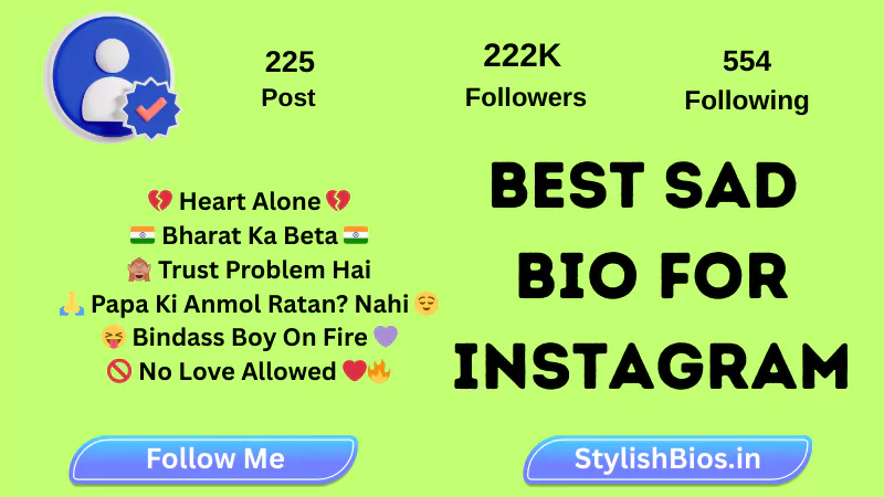 best sad bio for instagram
