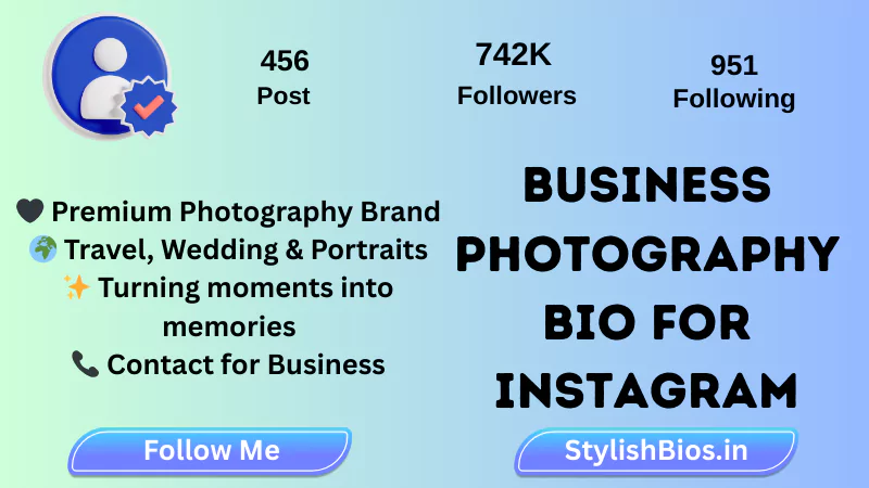 455+ Best Photography Bio for Instagram (2025) | Photographer Bio Ideas %count(title) business photography bio for instagram