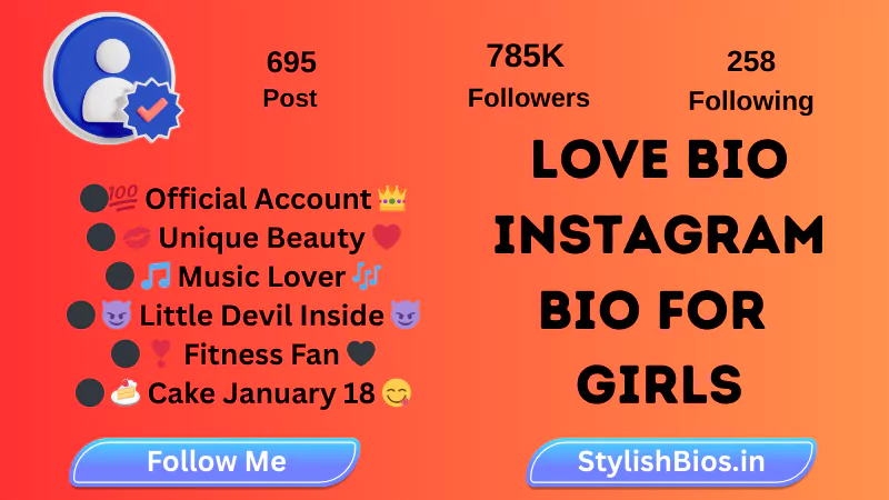 instagram bio for girls love