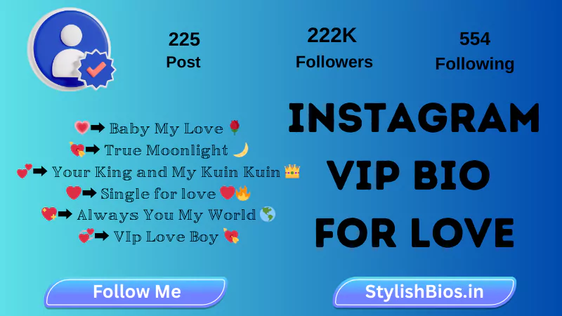 instagram vip bio love