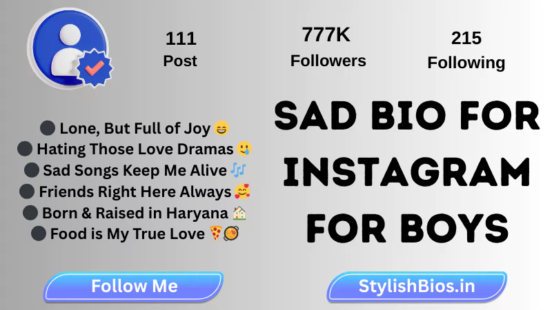 sad bio for instagram for boys