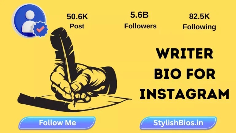 writer bio for instagram