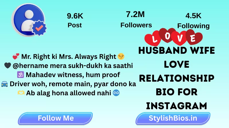 Husband Wife Love Relationship Bio For Instagram