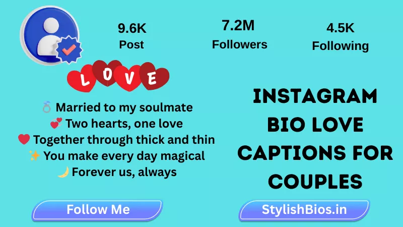 Instagram Bio Love Captions for Couples