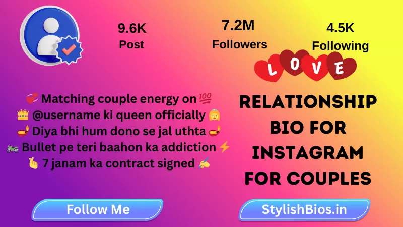Love Relationship Bio For Instagram For Couples