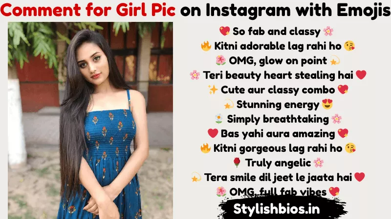 comment for girl pic on instagram with emojis