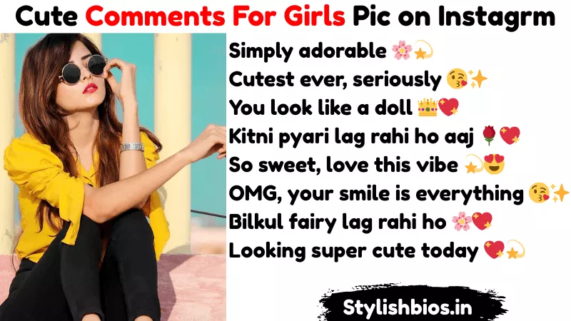 cute comment for girl pic on instagram