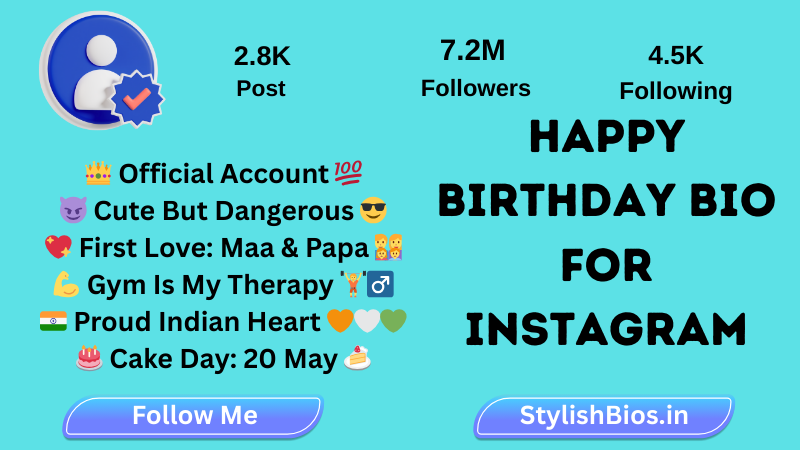 happy birthday bio for Instagram